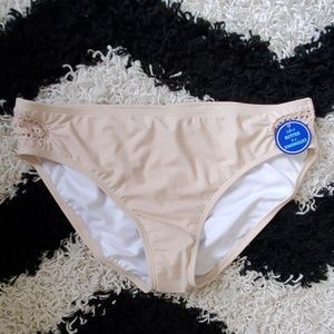 NWT Cream Colored Bikini Bottoms